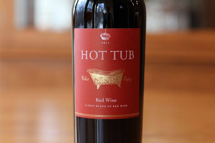 Hot Tub Red Wine