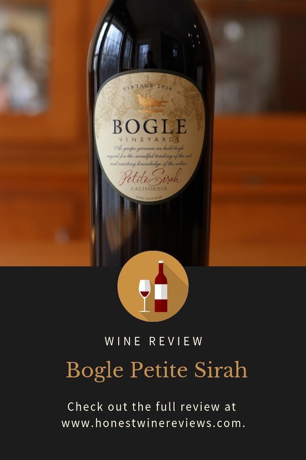 Bogle Petite Sirah Review Pinterest Pin