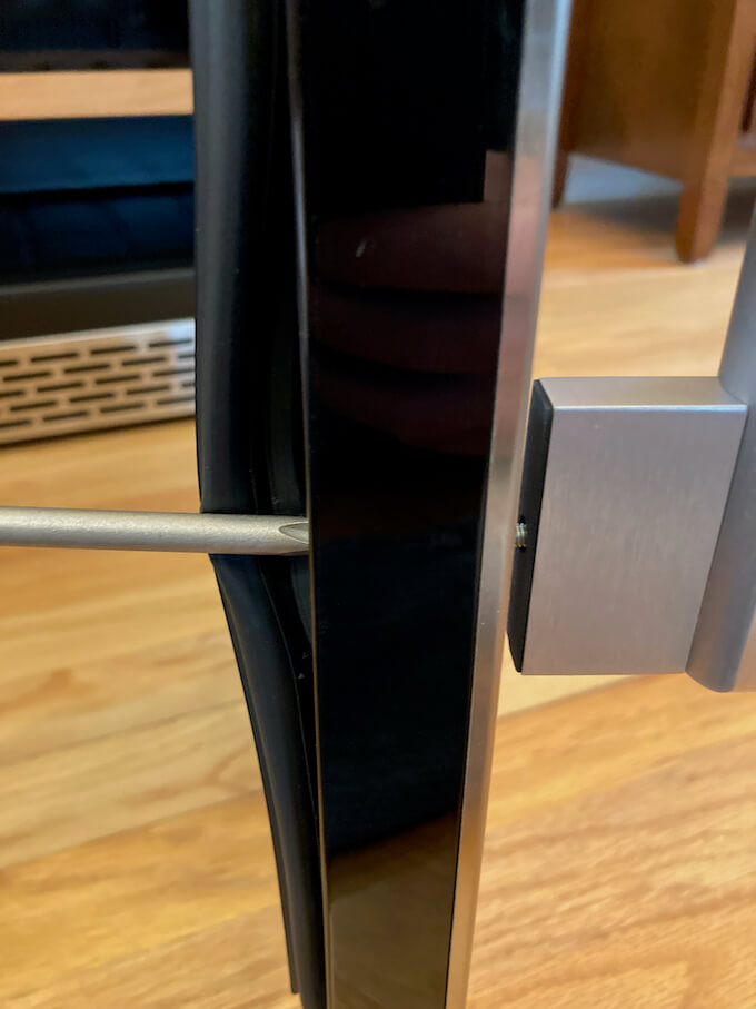 CaLefort Wine Fridge Screwdriver and Door