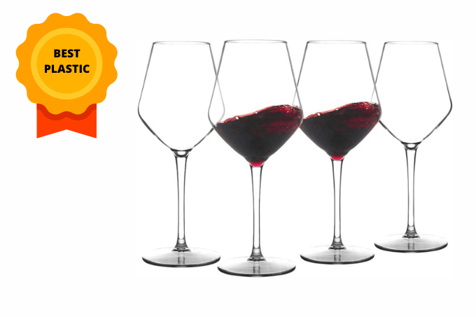 Michley Tritan Plastic Wine Glasses