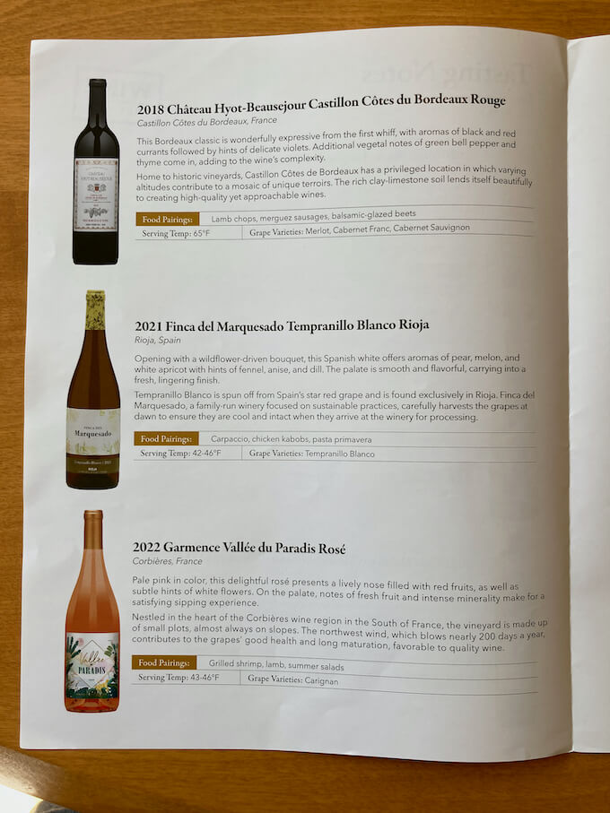 Tasting Notes Page 2